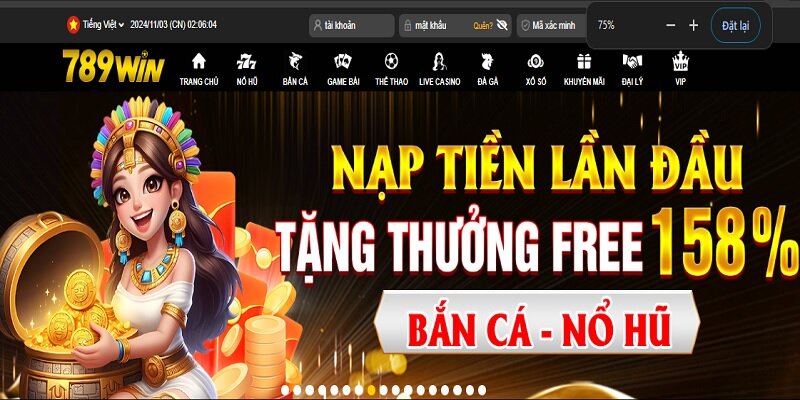Khuyến mãi nạp lần đầu tặng 158% tại nhà cái Khuyến mãi nạp lần đầu tặng 158% tại nhà cái